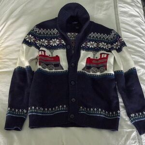 Janie and jack train sweater size 7